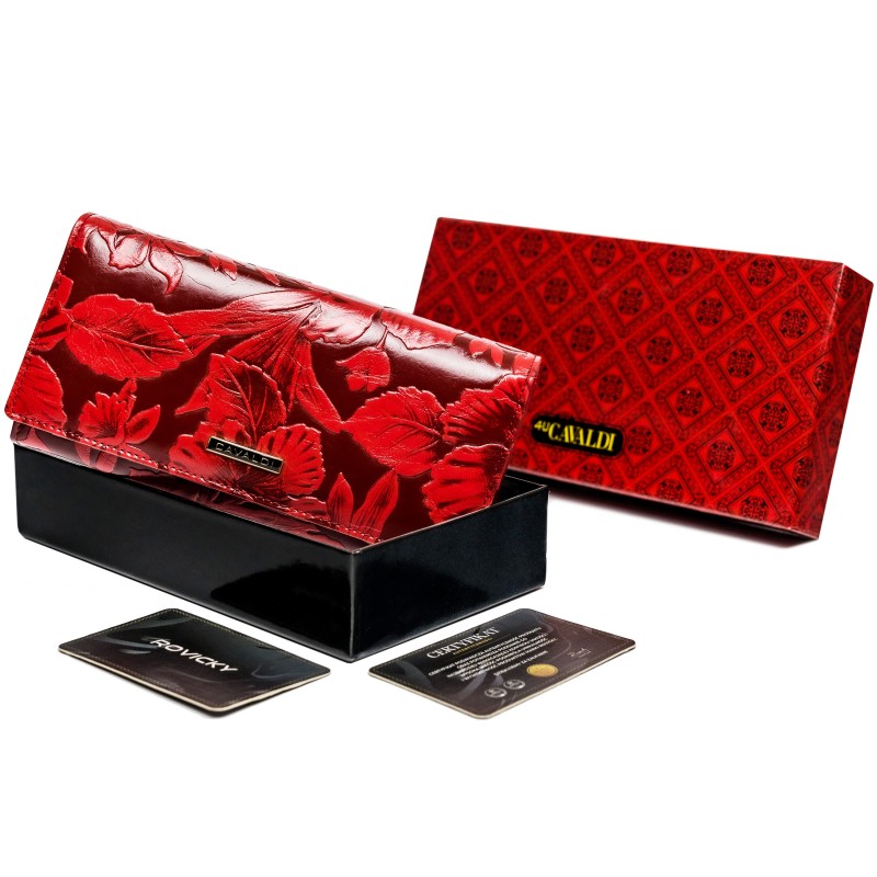 Кошелек женский Cavaldi PX24-DSF RED Кошелек женский Cavaldi PX24-DSF RED